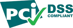 PCI DSS compliant security certification logo