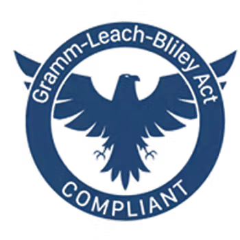 Gramm-Leach-Bliley Act compliant badge